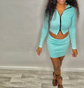 Mint Skirt Set